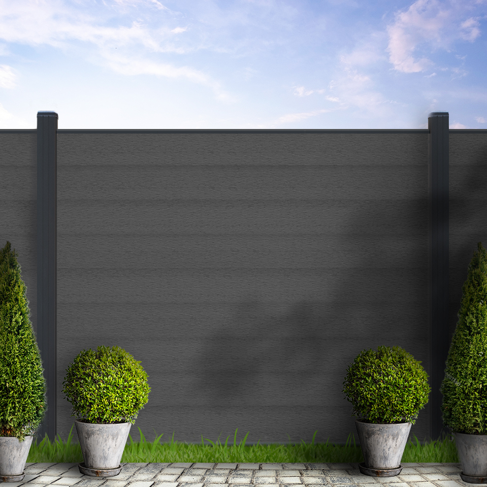 Slate Grey Sanded Composite Fencing Kit